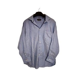 ⭐️NWOT Tommy Hilfiger Light Blue Button-Down Shirt Size L/G - 100% Cotton